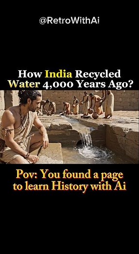 How India Recycled Water 4,000 Years Ago?#indianhistory #ancientindia #shorts