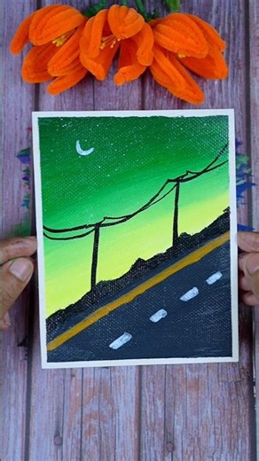 Easy Acrylic Painting For Beginners | Creative Drawing and Paintings Idea 🖌️