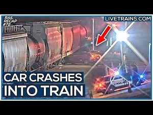 CAR CRASHES INTO TRAIN! And DRAGGED! + SP GP60 + NICE Meets | LIVE Trains RAILRECAP #72