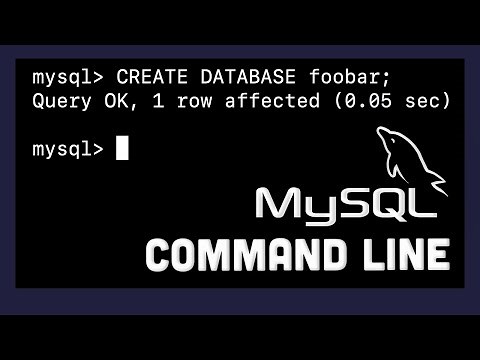 MySQL Command Line - Database and User Creation