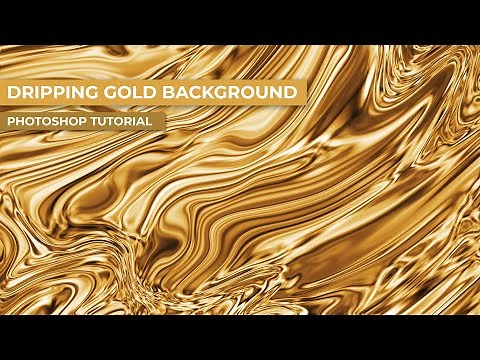 LIQUID GOLD BACKGROUND (( Abstract Photoshop Tutorial))