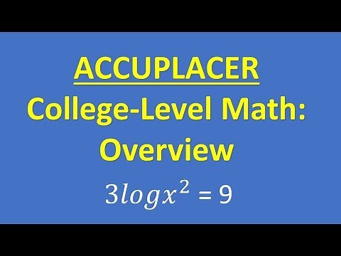 ACCUPLACER College-Level Math Overview