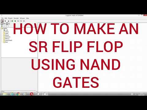 How to make an SR flipflop using Nand gates on logisim
