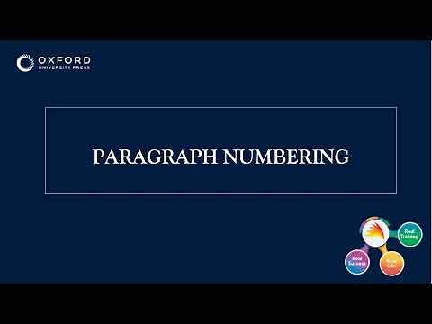 PARAGRAPH NUMBERING