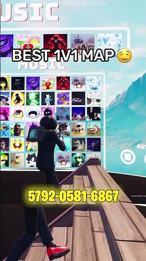 BEST MUSIC 1V1 Map in FORTNITE is HERE! #fortnite