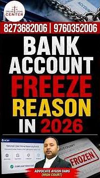 Bank Account Freeze Reason In 2026 #law #lawyer #bankaccountfreeze #bet #court #bankaccountunfreeze
