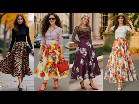 Trendy New Summer Floral Long SKIRTS Outfit ideas For 2025/26