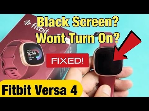 Fitbit Versa 4: How to Fix Black Screen, Won't Turn On? FIXED!