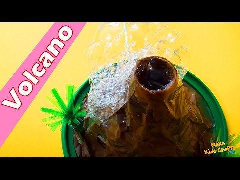 How to make a Simple Volcano? | Volcano Model Making | Volcano Eruption | Homemade Volcano Craft DIY