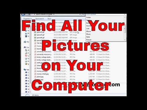 How To Search For PICTURES and IMAGE files in Windows 10 (or Windows 7)
