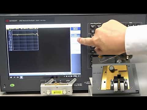 E5061Bインピーダンス解析オプションよるインピーダンス測定デモ