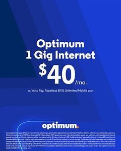 328 reactions · 17 comments | Don’t take slow for an answer. Switch to ultra-fast 1 Gig Internet for just $40/mo. with 99.9% network reliability. | Optimum | Facebook