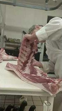 Trimming a pork belly to be made into bacon. #meat #pigfeed #porkcuts #porkbelly #bacon