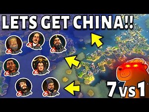 7 Players Try To Stop Me Conquering China…! (Japan Civilization VI)