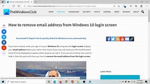 How to remove Email address from Login screen in Windows 11
