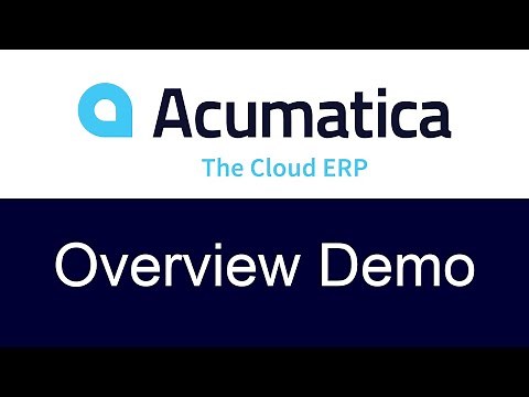 Acumatica Overview Demo