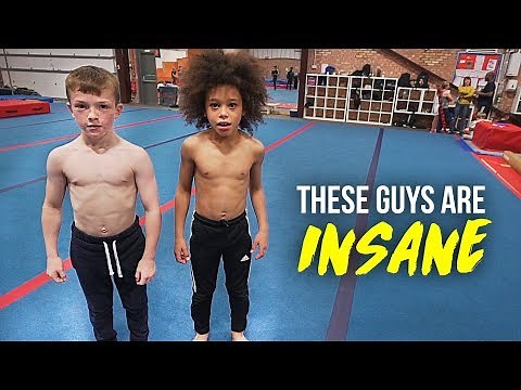 9 YEAR OLDS DO INSANE FLIPS!