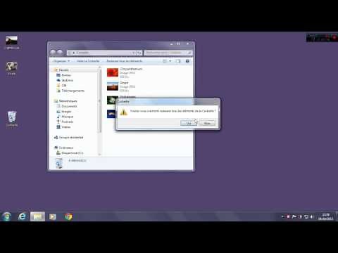 Les bases de la corbeille Windows 7