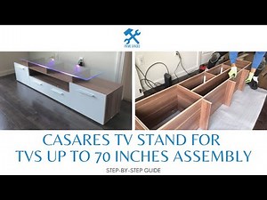 Meble Furniture EVORA TV Stand Assembly (Casares TV Stand for TVs up to 76" Assembly)