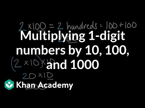 Multiplying 1-digit numbers by 10, 100, and 1000 | Math | 4th grade | Khan Academy