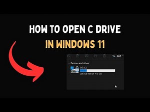 How to open C drive in Windows 11