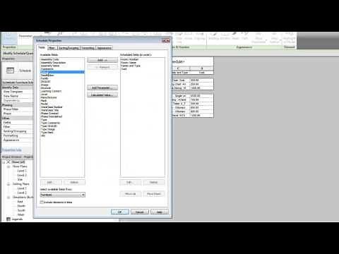 Autodesk Revit: Calculate Totals in a Schedule