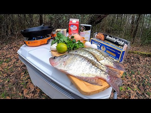 Crappie Catch and Cook ** THE BEST CRAPPIE RECIPE EVER **