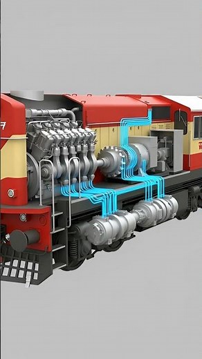 How a Train Engine Actually Works! 🚆⚙️