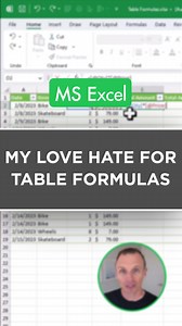 Excel 101: My Love Hate for Table Formulas | Excel Campus