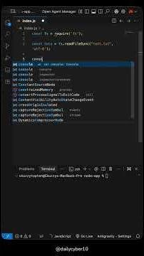 Node.js | File System #cybersecurity #dailycyber #nodejs #nodejstutorial #nodejsbasics #programming
