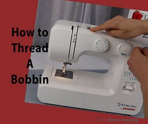 How to Thread a Bobbin Janome Sewing Machine Style! - Easy Sewing For Beginners