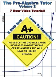 The Pre-Algebra Tutor: Volume 2 - 7 Hour Course