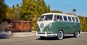 Tesla-powered classic 1966 VW Microbus delivers electric van life and you can win it