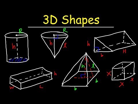 3D Shapes - Faces, Edges, and Vertices - Euler's Formula - Geometry