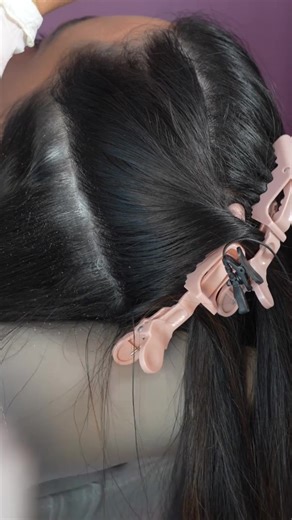 Relaxing ASMR Scalp Check and Hair Parting Experience