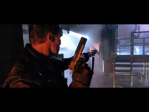 Terminator 2 judgment day... Terminator vs T-1000 fight scene