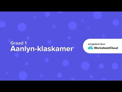 Graad 1 - Wiskunde - Kombinasies van 5 / WorksheetCloud Video Lesson