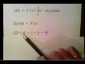 Laplace Transform : Solving Integral Equations