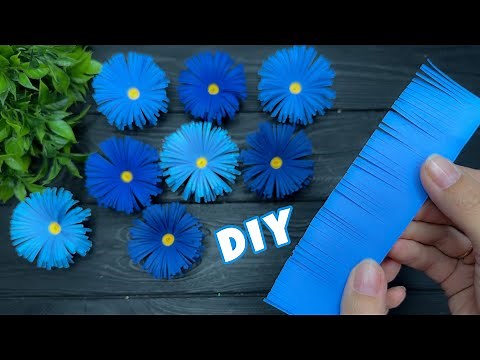 How to make EASY Paper Flowers DIY Paper Craft Ideas Tutorial