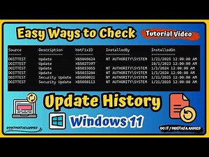How to View Windows Update History in Windows 11 | Complete Tutorial