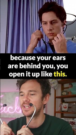 JD doesn't know how to use a stethoscope