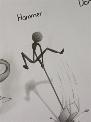 How to draw body pose with weapons (sword, hammer, Dart) 🔥✨ #art #drawingtutorial #howtodraw #sketchbook #fyp