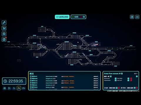 rail route 中盤～それなりに過密になるまで。都市路線、特急、ルーティングセンサー取り扱います。