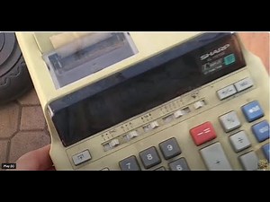 Sharp EL-1197 PIII Printing Calculator (What Is Inside)