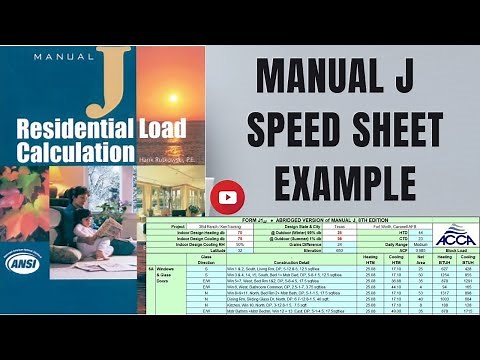 ACCA Manual J Speed Sheet Example