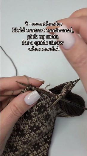 My 4-step stranded colourwork knitting progression