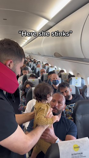 Diaper change on seat 17B please #family #plane #baby