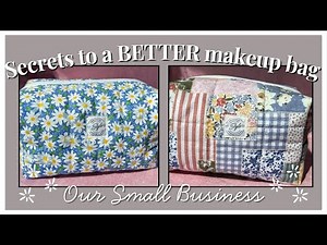 Secrets to Sewing a Better Makeup Bag I Easy Boxy Bag