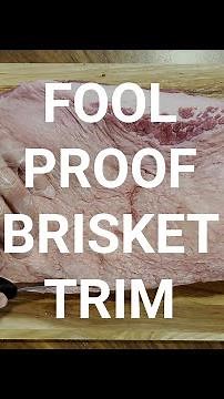 FOOLPROOF BRISKET TRIM - Easiest method to follow