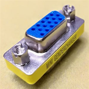 [Hot Item] D-SUB Connector, 15pin Male to -15POS Female, Adapter Blue Color